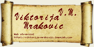 Viktorija Mraković vizit kartica